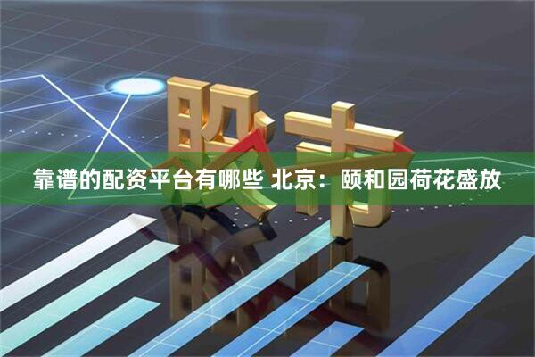 靠谱的配资平台有哪些 北京：颐和园荷花盛放